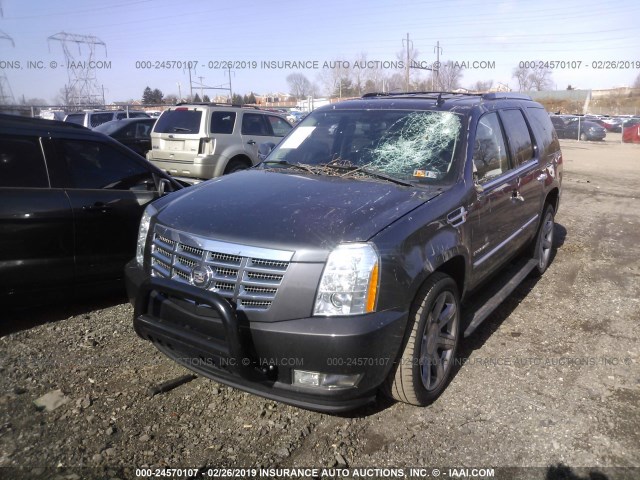 1GYS4CEF1BR163681 - 2011 CADILLAC ESCALADE PREMIUM GRAY photo 2