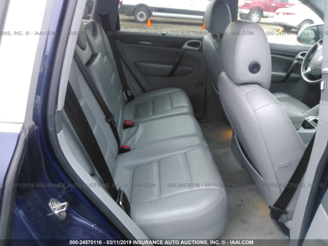 WP1AB29P34LA61419 - 2004 PORSCHE CAYENNE S BLUE photo 8