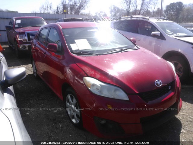 2T1KE40E79C011691 - 2009 TOYOTA COROLLA MATRIX S RED photo 1