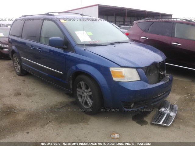 2D4RN6DX5AR336515 - 2010 DODGE GRAND CARAVAN CREW BLUE photo 1