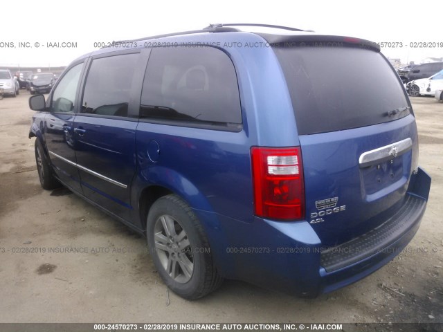 2D4RN6DX5AR336515 - 2010 DODGE GRAND CARAVAN CREW BLUE photo 3