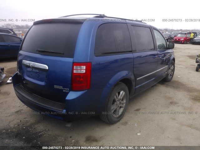 2D4RN6DX5AR336515 - 2010 DODGE GRAND CARAVAN CREW BLUE photo 4