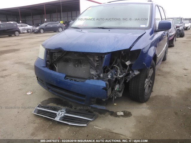 2D4RN6DX5AR336515 - 2010 DODGE GRAND CARAVAN CREW BLUE photo 6