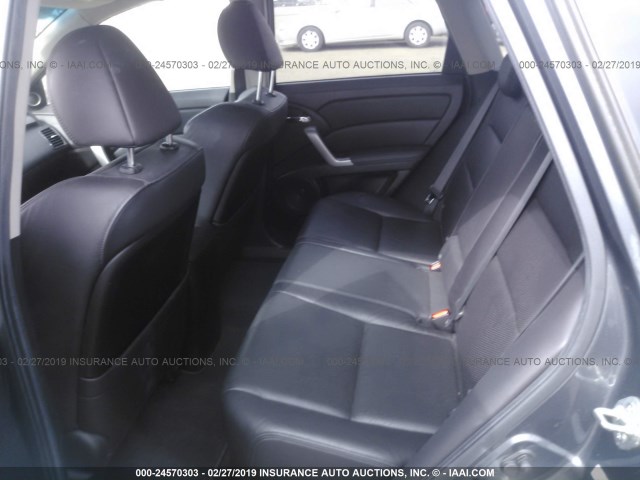 5J8TB1H52BA008208 - 2011 ACURA RDX TECHNOLOGY GRAY photo 8