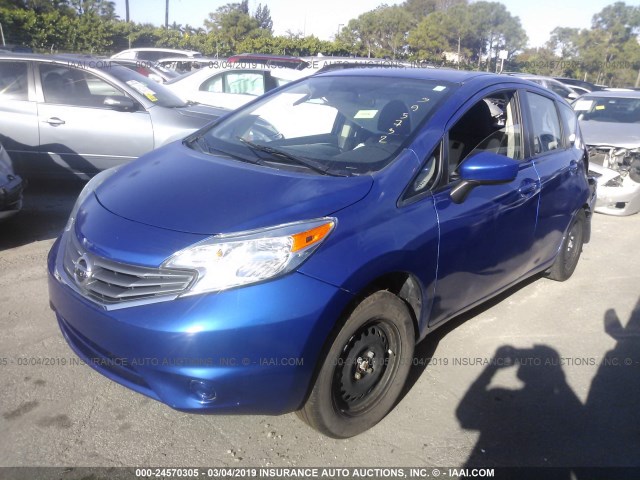 3N1CE2CP3GL395732 - 2016 NISSAN VERSA NOTE S/S PLUS/SV/SL/SR BLUE photo 2