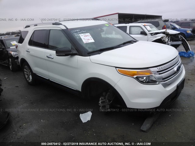 1FMHK7D85CGB04366 - 2012 FORD EXPLORER XLT WHITE photo 1