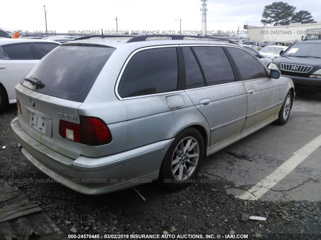 WBADS43423GE10778 - 2003 BMW 525 IT AUTOMATIC SILVER photo 4