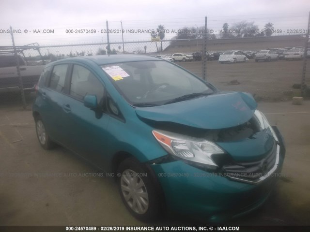 3N1CE2CP1FL352084 - 2015 NISSAN VERSA NOTE S/S PLUS/SV/SL/SR TEAL photo 1