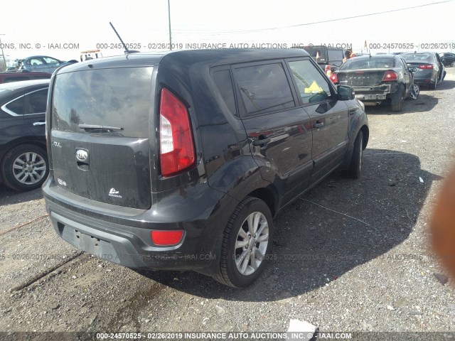 KNDJT2A68D7603284 - 2013 KIA SOUL +/!/SPORT BLACK photo 4