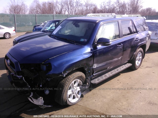 JTEBU5JRXJ5496092 - 2018 TOYOTA 4RUNNER SR5 PREM/LTDL/TRAIL/TRD Niebieski zdjęcie 2