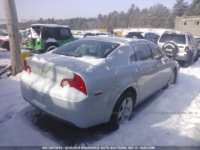 1G1ZA5EU1CF318510 - 2012 CHEVROLET MALIBU LS GRAY photo 4