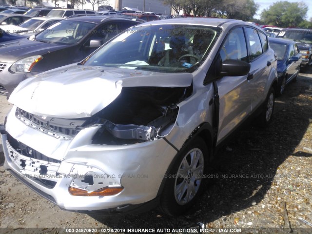 1FMCU0F74GUA60738 - 2016 FORD ESCAPE S GRAY photo 2