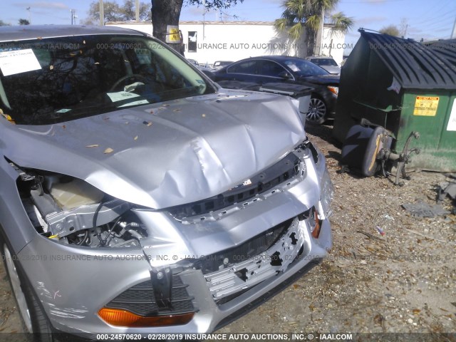 1FMCU0F74GUA60738 - 2016 FORD ESCAPE S GRAY photo 6