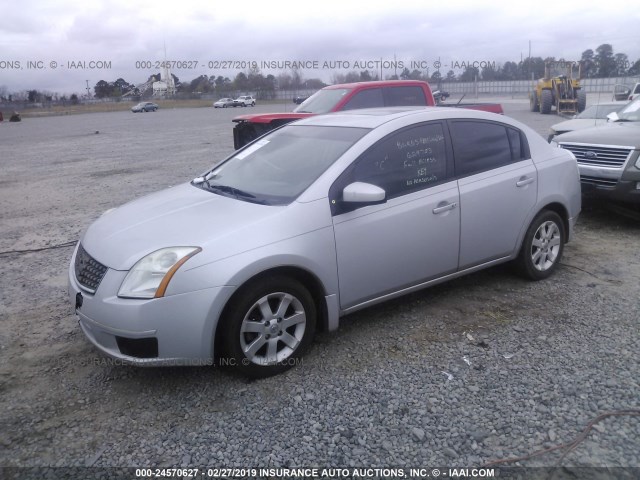 3N1AB61E97L629753 - 2007 NISSAN SENTRA 2.0/2.0S/2.0SL SILVER photo 2