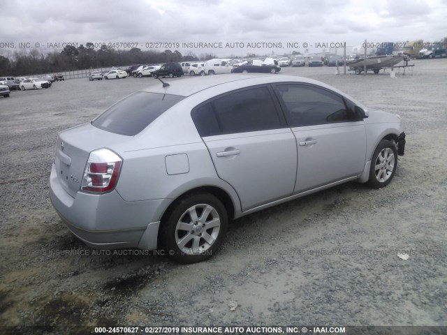 3N1AB61E97L629753 - 2007 NISSAN SENTRA 2.0/2.0S/2.0SL SILVER photo 4