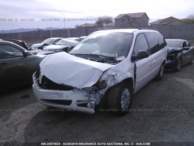 2A4GP44R96R905954 - 2006 CHRYSLER TOWN & COUNTRY LX WHITE photo 2