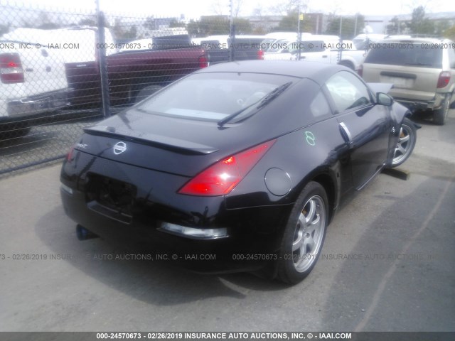 JN1AZ34D83T108218 - 2003 NISSAN 350Z COUPE BLACK photo 4