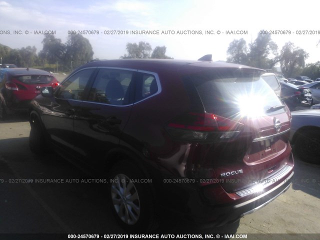 JN8AT2MT9HW387947 - 2017 NISSAN ROGUE S/SL/SV RED photo 3