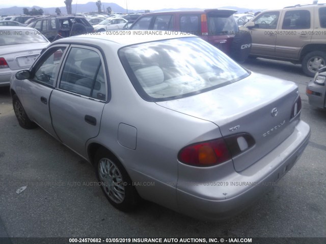 1NXBR12EXYZ332928 - 2000 TOYOTA COROLLA VE/CE/LE GOLD photo 3