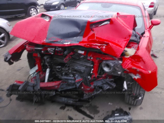 2C3CDZAT0FH712094 - 2015 DODGE CHALLENGER SXT RED photo 6