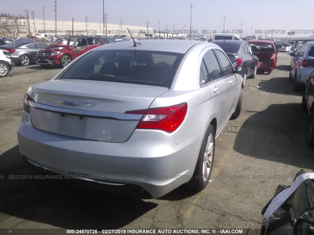 1C3CCBAB3CN318626 - 2012 CHRYSLER 200 LX SILVER photo 4