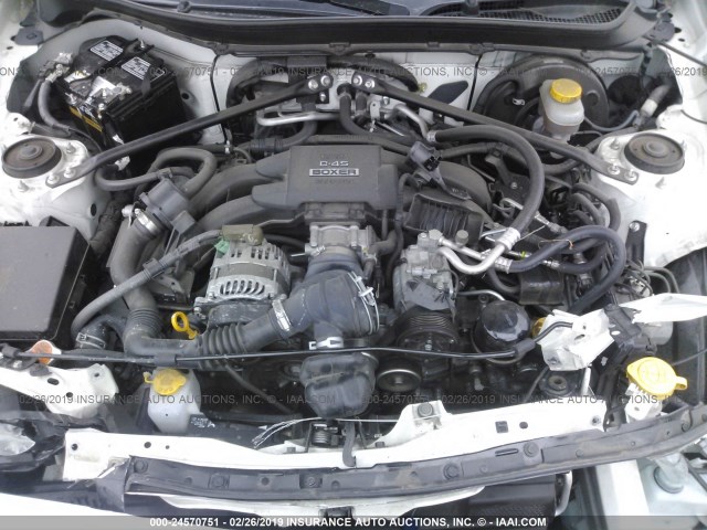 JF1ZNAA16D2730291 - 2013 TOYOTA SCION FR-S WHITE photo 10