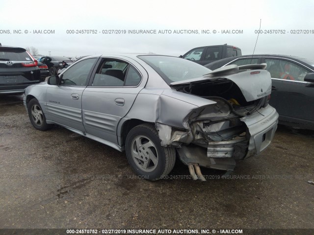 1G2NE52E4XC579343 - 1999 PONTIAC GRAND AM SE GRAY photo 3