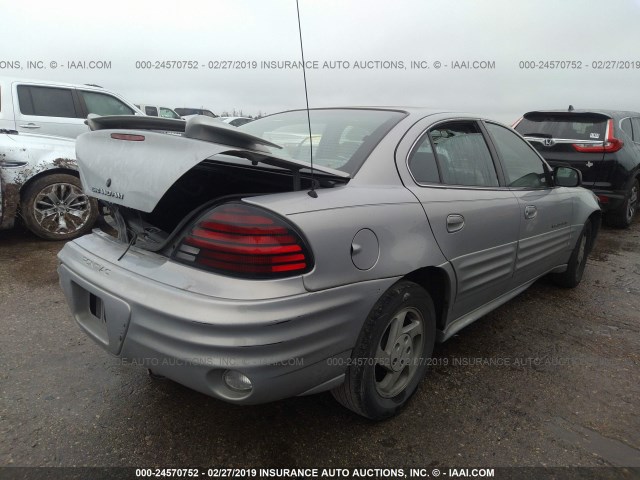 1G2NE52E4XC579343 - 1999 PONTIAC GRAND AM SE GRAY photo 4