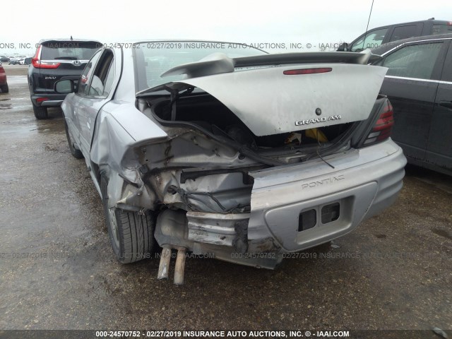 1G2NE52E4XC579343 - 1999 PONTIAC GRAND AM SE GRAY photo 6