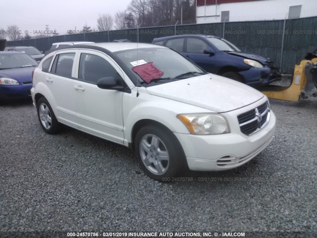 1B3HB48A99D233383 - 2009 DODGE CALIBER SXT WHITE photo 1