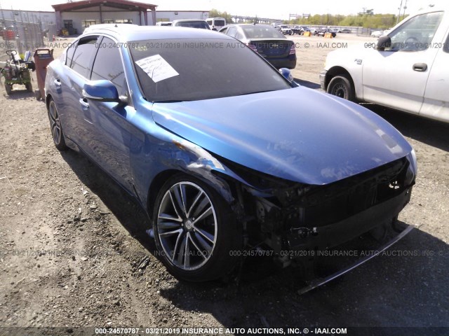 JN1BV7AP4FM336642 - 2015 INFINITI Q50 PREMIUM/SPORT BLUE photo 6