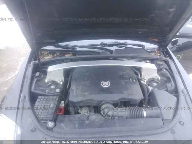 1G6DC5E56C0140832 - 2012 CADILLAC CTS BLACK photo 10