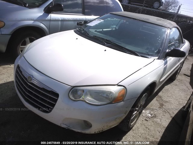 1C3EL55R54N406094 - 2004 CHRYSLER SEBRING LXI WHITE photo 2