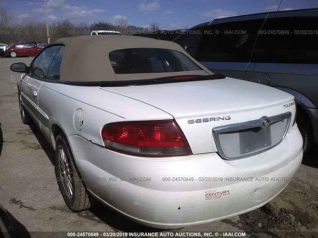 1C3EL55R54N406094 - 2004 CHRYSLER SEBRING LXI WHITE photo 3