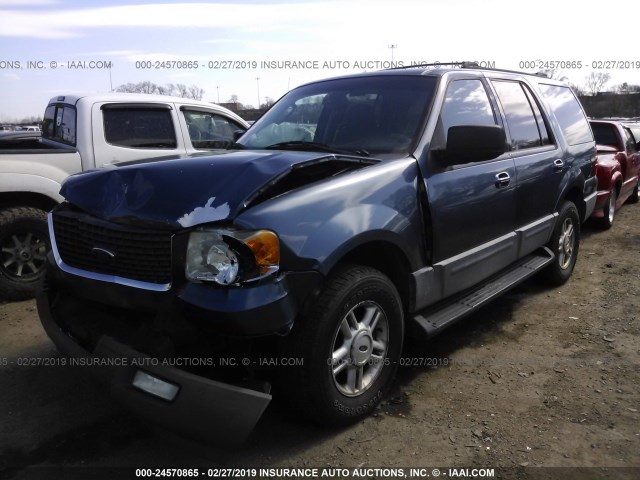 1FMRU15W13LC18008 - 2003 FORD EXPEDITION XLT BLUE photo 2