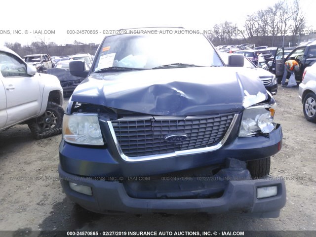 1FMRU15W13LC18008 - 2003 FORD EXPEDITION XLT BLUE photo 6