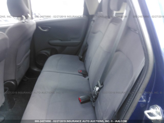 JHMGE8H3XDC041882 - 2013 HONDA FIT BLUE photo 8