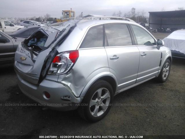 3GNAL4EK1DS564016 - 2013 CHEVROLET CAPTIVA LTZ SILVER photo 4