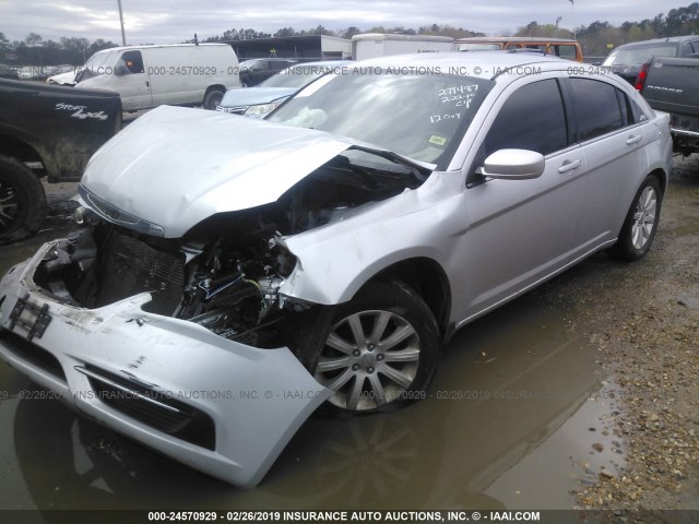 1C3CCBBB8CN299487 - 2012 CHRYSLER 200 TOURING SILVER photo 2