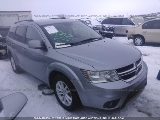 3C4PDCBG1GT157189 - 2016 DODGE JOURNEY SXT SILVER photo 1