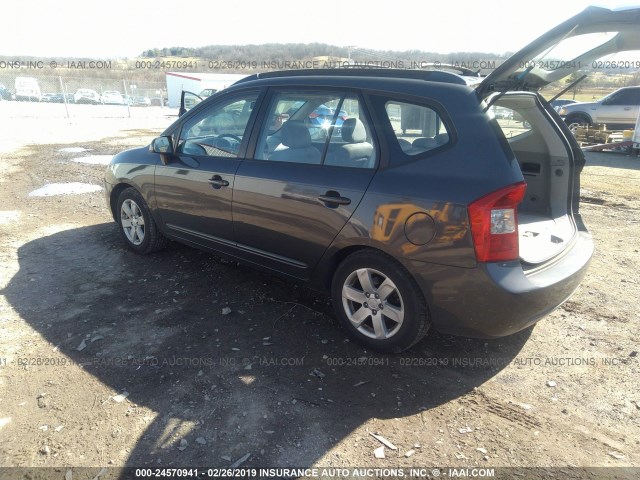 KNAFG525177073081 - 2007 KIA RONDO LX/EX GRAY photo 3