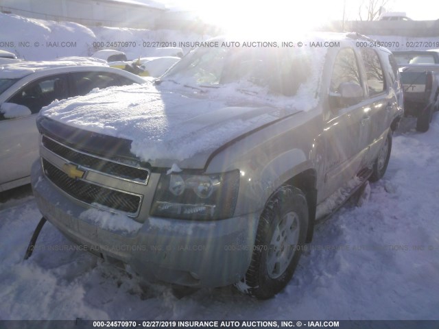 1GNFK23059R162301 - 2009 CHEVROLET TAHOE K1500 LT SILVER photo 2