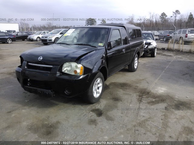 1N6DD26T34C477428 - 2004 NISSAN FRONTIER KING CAB XE BLACK photo 2