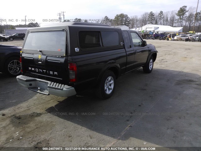 1N6DD26T34C477428 - 2004 NISSAN FRONTIER KING CAB XE BLACK photo 4