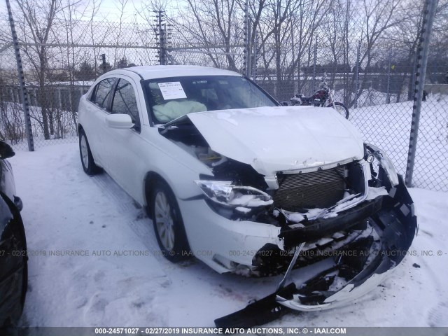 1C3CCBBBXDN516300 - 2013 CHRYSLER 200 TOURING WHITE photo 1