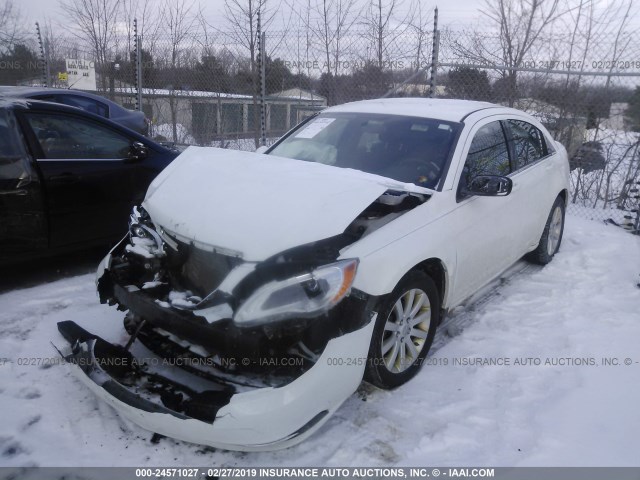 1C3CCBBBXDN516300 - 2013 CHRYSLER 200 TOURING WHITE photo 2