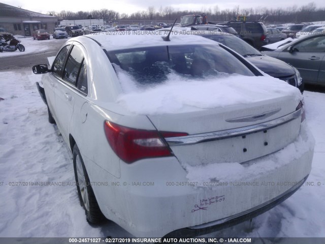 1C3CCBBBXDN516300 - 2013 CHRYSLER 200 TOURING WHITE photo 3