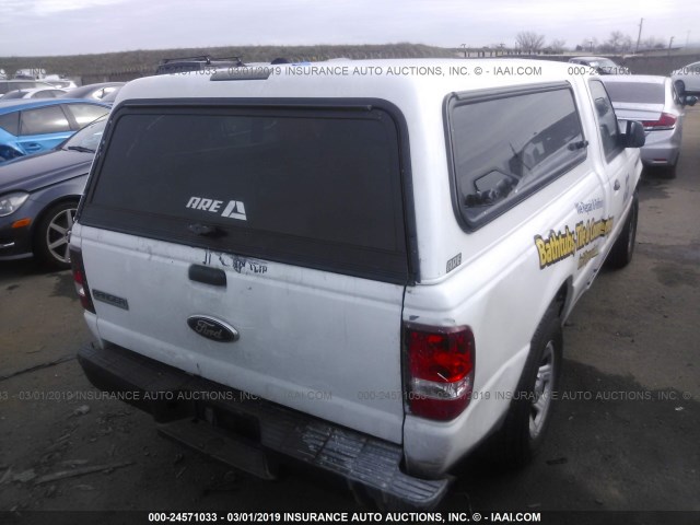 1FTYR10D78PA34148 - 2008 FORD RANGER WHITE photo 4