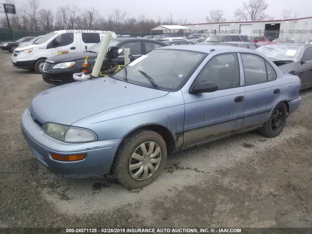 1Y1SK5260SZ007686 - 1995 GEO PRIZM LSI Light Blue photo 2