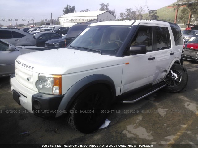 SALAG25417A417325 - 2007 LAND ROVER LR3 HSE WHITE photo 2